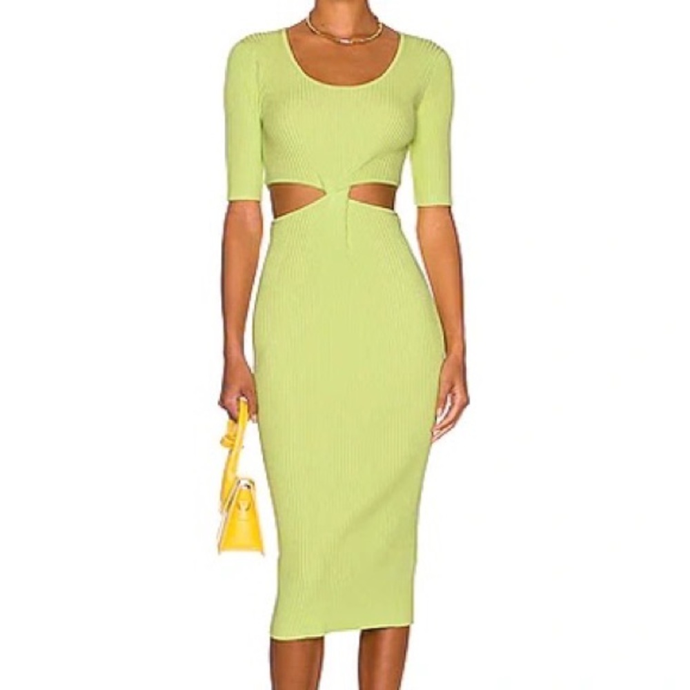 Jonathan simkhai - Colette dress in lemongrass- L